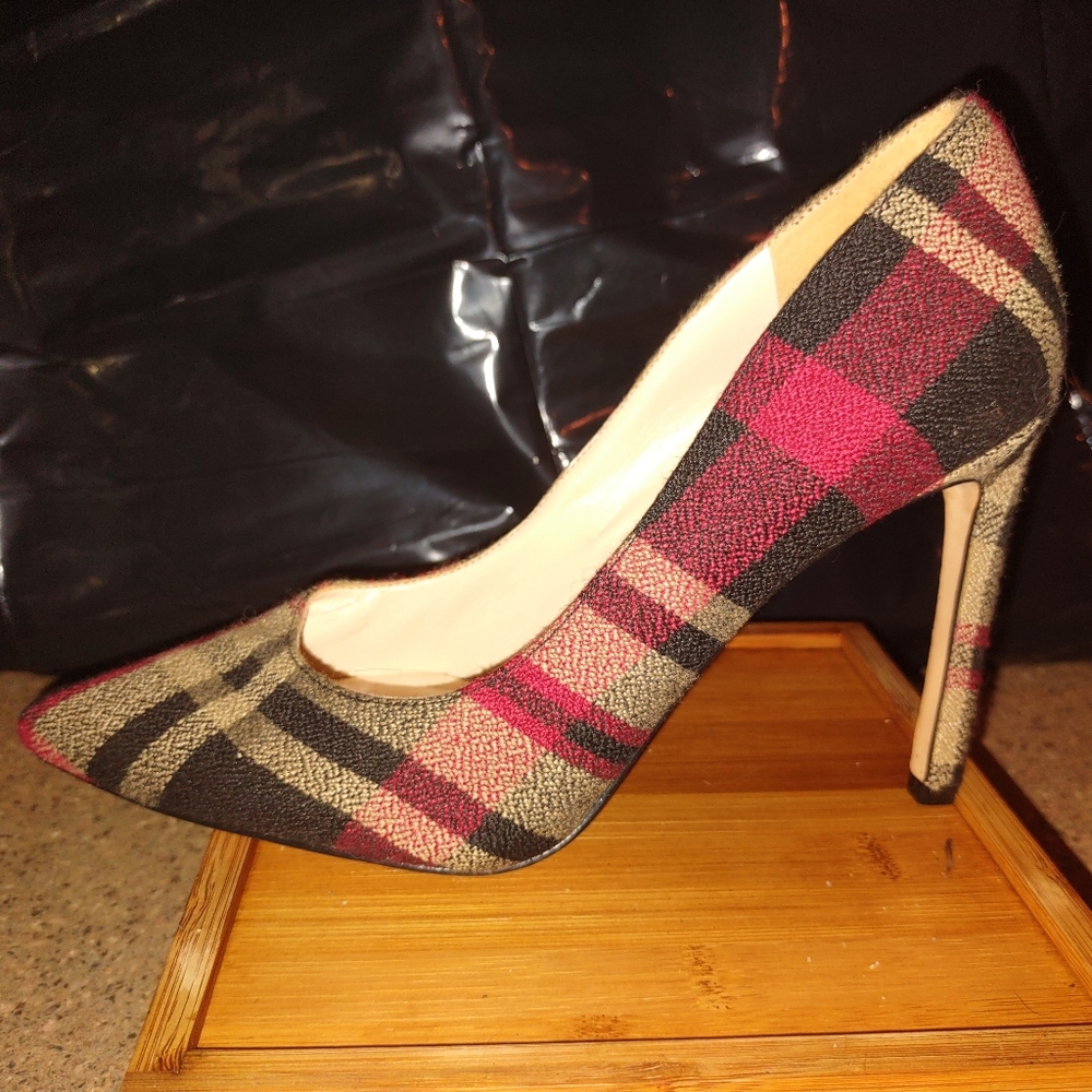 Nine West Tatiana Plaid Stiletto Pumps